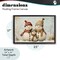 Stupell Industries Snowman Family Of Three Floating Frame, design by Petal Prints Design
